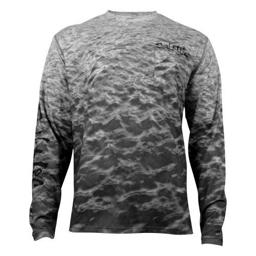 Salt Life Metal Seas SLX UVapor Long-Sleeve Pocket T-Shirt for Men ...